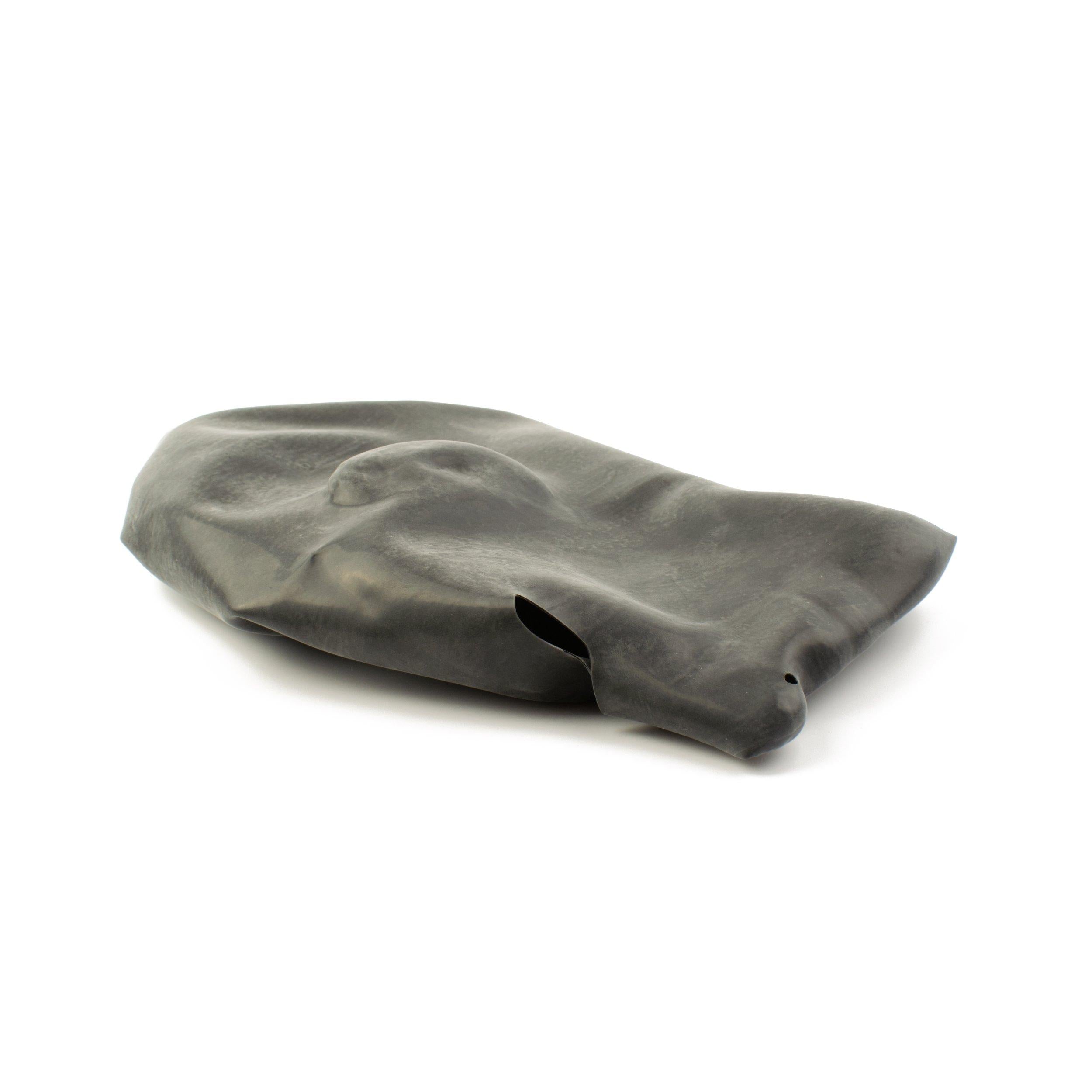 Rubberfashion Latex Maske Herren anatomisch - Latexmaske Haube mit Öffnungen für Augen und Nase für Männer